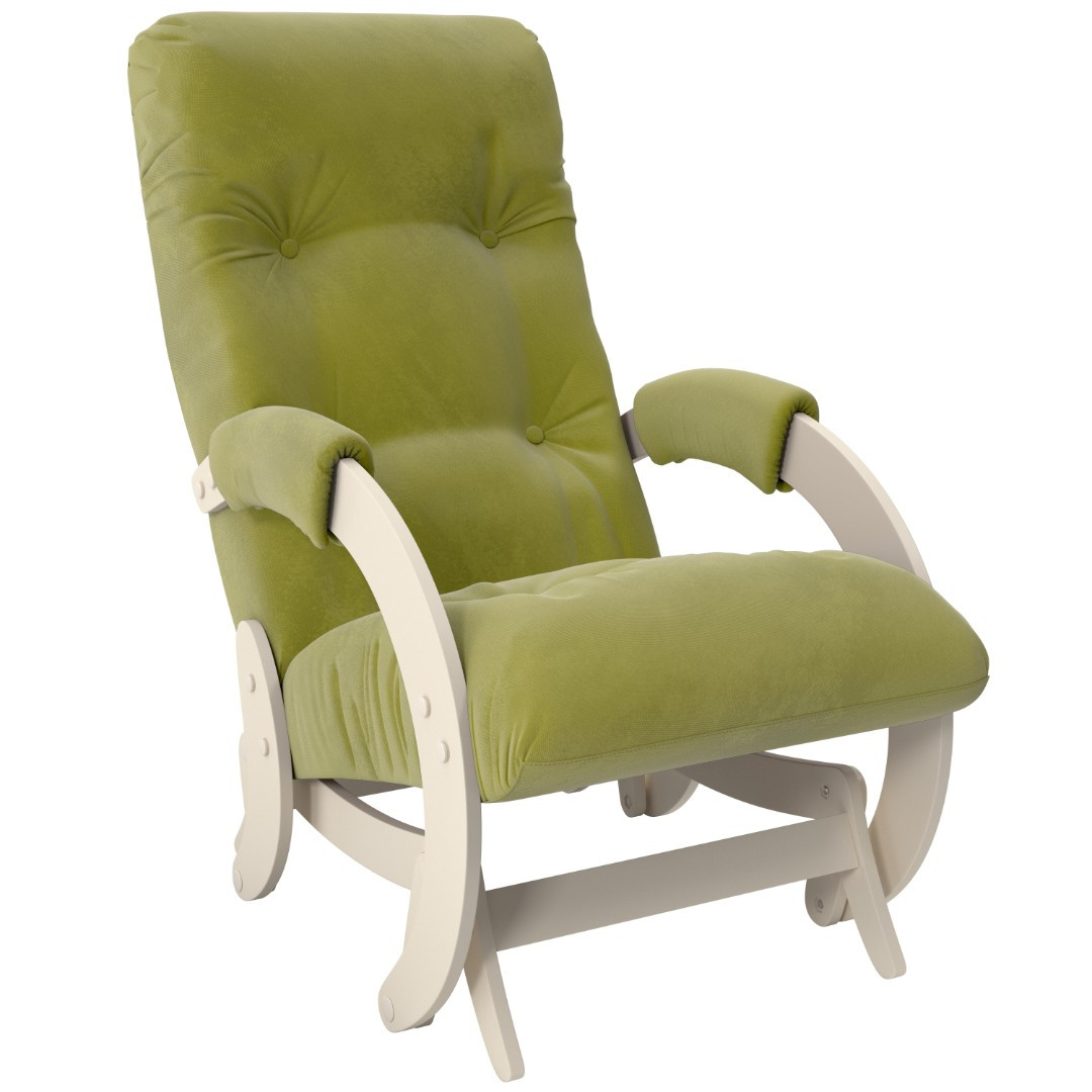 Кресло-глайдер, модель 68 дуб шампань/Verona Apple Green