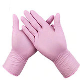 Перчатки  NITRIMAX нитриловые, диагностические, смотровые, черные, розовые, голубые  XS,S,M,L,XL. 100шт/уп., фото 4