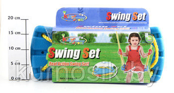 Качели подвесные пластиковые детские Swing Set (арт.28881) 3 цвета - фото 2 - id-p161034699