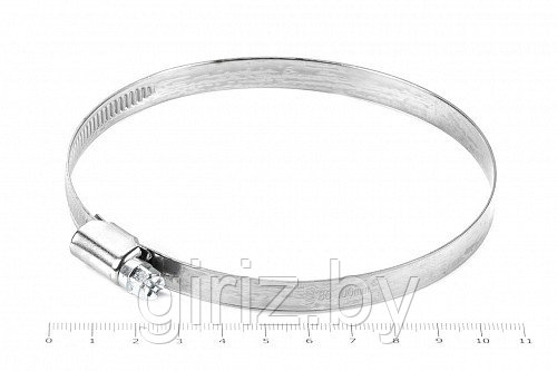 Хомут червячный из нерж.стали 80-100 мм