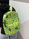 Рюкзак подростковый школьный с Авокадо | Зеленый, фото 3