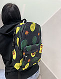 Рюкзак подростковый школьный с Авокадо  Черный, фото 3