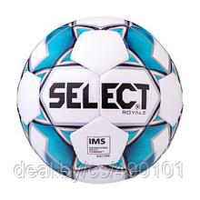 Мяч футбольный Select Royale 814117-102 №4 white/blue