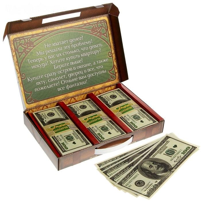 Чемодан с сувенирными деньгами «Офигиллион долларов» - фото 1 - id-p161082407