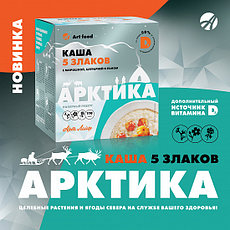 Каша « 5 злаков. Арктика с морошкой, центарией и льном, 10 порций по 30 г., фото 3