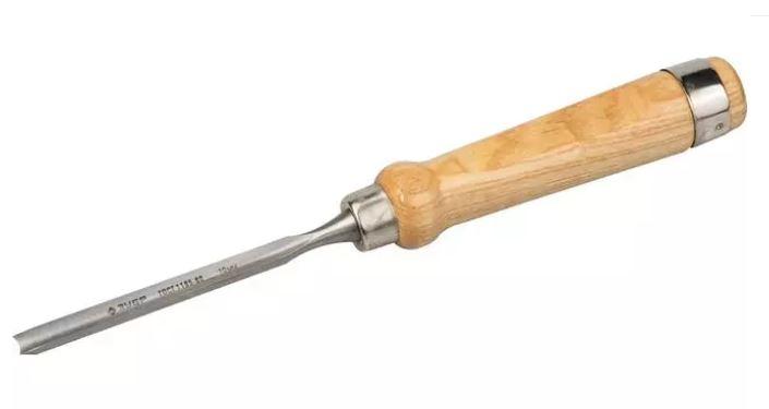 Стамеска-долото ЗУБР "ЭКСПЕРТ" полукруглая с деревянной ручкой, хромованадиевая сталь, 10мм - фото 1 - id-p154887516
