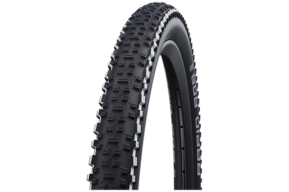 Покрышка Schwalbe, RAPID ROB, 26x2.25 (57-559) White Stripes (белые полосы), 50TPI, 720гр