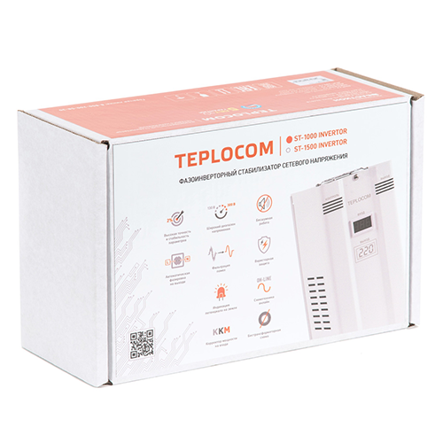 Бастион Teplocom ST-1500 Invertor стабилизатор напряжения - фото 9 - id-p161150750
