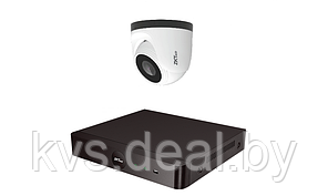 IP комплект уличного видеонаблюдения на 1 камеры ZKTeco IP1080P V4 2 Мп c POE