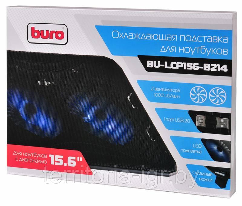 Подставка для ноутбука BU-LCP156-B214 Buro 15.6 Металлическая (1USB порт) - фото 1 - id-p161188654