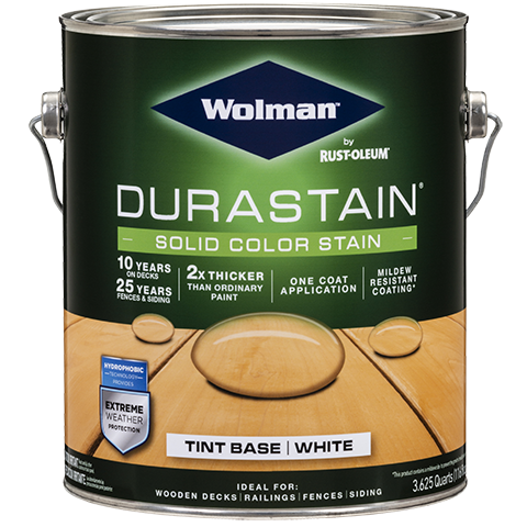 Водная кроящая суперстойкая пропитка усиленная полиуретаном     WOLMAN™ DuraStain® Solid Color Stain