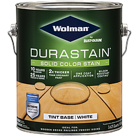Водная кроящая суперстойкая пропитка усиленная полиуретаном WOLMAN DuraStain® Solid Color Stain