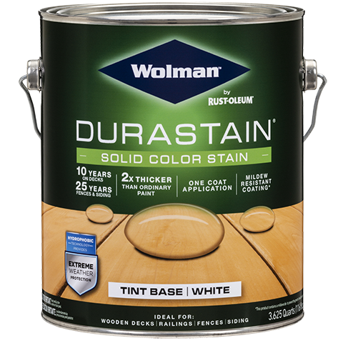 Водная кроящая суперстойкая пропитка усиленная полиуретаном WOLMAN DuraStain® Solid Color Stain - фото 1 - id-p33423263