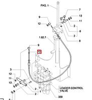 85806155 Трос привода челюсти (L=1350MM) Case, New Holland