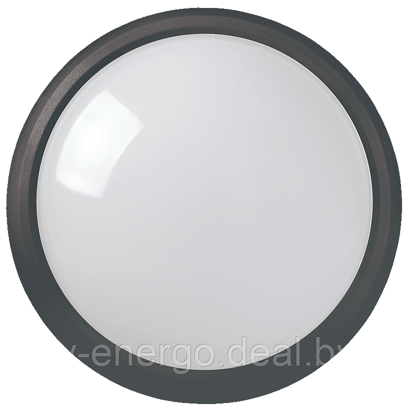 Светильник светодиодный ДПО 3031 12Вт 4500K IP54 круг пластик черный IEK (Арт: LDPO0-3031-12-4500-K01) - фото 1 - id-p161189760