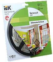 Лента LED 5м блистер LSR-3528G60-4.8-IP20-12V зеленый цвет IEK-eco