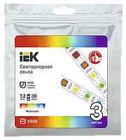 Лента LED 3м LSR-5050RGB30-7,2-IP20-12В IEK