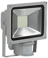Прожектор СДО 05-20Д(детектор)светодиодный серый SMD IP44 IEK