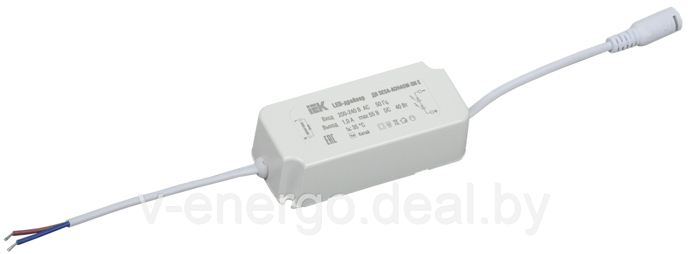 LED-драйвер ДВ SESA-ADH40W-SN Е, для LED светильников 40Вт, IEK - фото 1 - id-p161190636