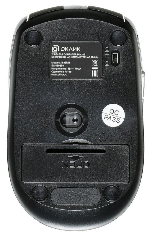 Беспроводная оптическая Bluetooth-мышь Oklick 635MB, 6 кнопок, 800-1600dpi - фото 5 - id-p161250778