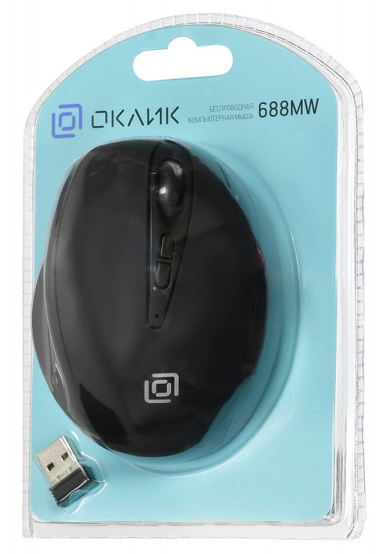 Беспроводная оптическая мышь Oklick 688MW, 7 кнопок, 800-1600dpi - фото 9 - id-p161252618
