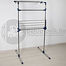 Двухуровневая вешалка (стойка-сушилка) для одежды Multi-Purpose Drying Rack, Stainless Steel напольная,, фото 6