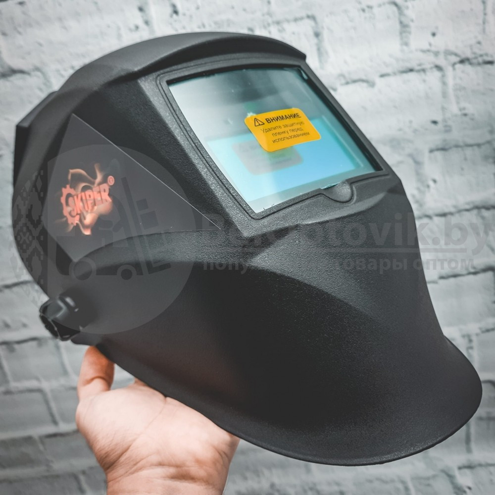 Сварочная маска SKIPER 5000X-PRO с самозатемн. фильтром (1/1/1/2 93х43мм DIN 4/9/13,шлифовка) - фото 4 - id-p133809092