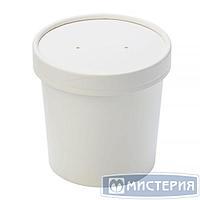 Упаковка DoEco d-90мм, h-110мм, 760мл ECO SOUP 26W, для супа, белая 25 шт/упак 250 шт/кор