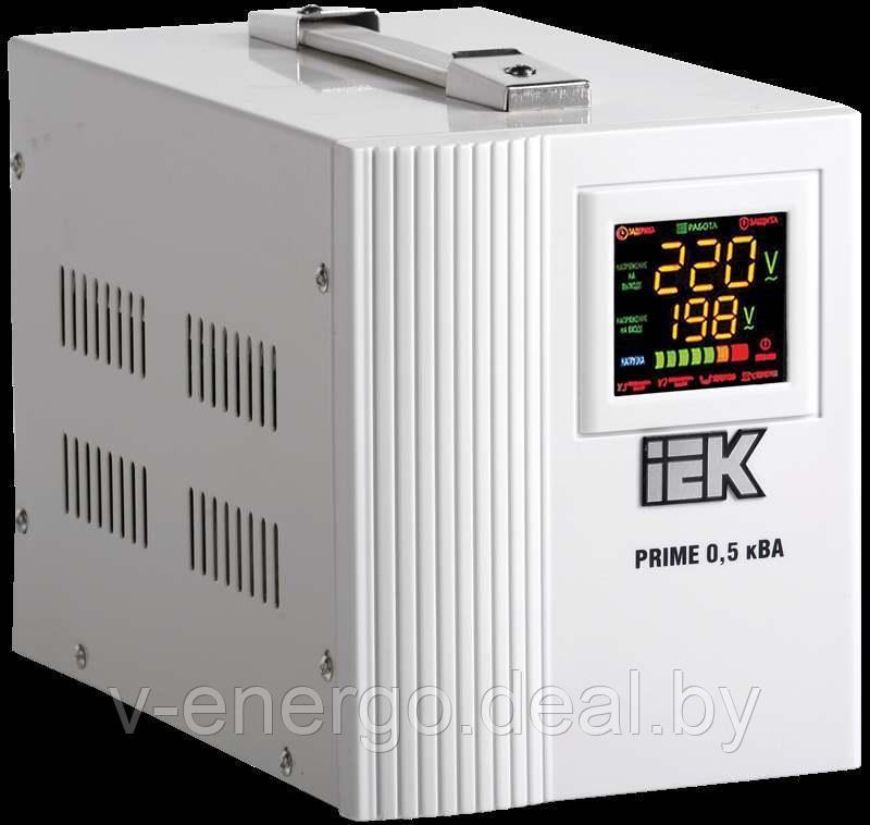 Стабилизатор напряжения переносной серии Prime 0,5 кВА IEK (Арт: IVS31-1-00500)