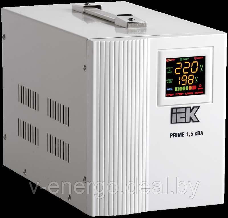 Стабилизатор напряжения переносной серии Prime 1,5 кВА IEK (Арт: IVS31-1-01500)