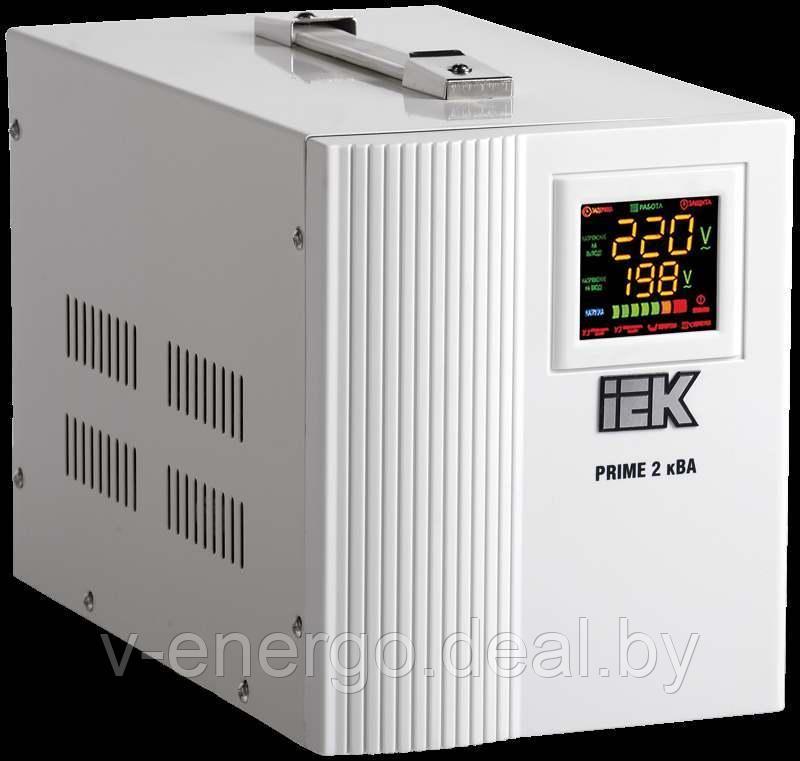 Стабилизатор напряжения переносной серии Prime 2 кВА IEK (Арт: IVS31-1-02000)