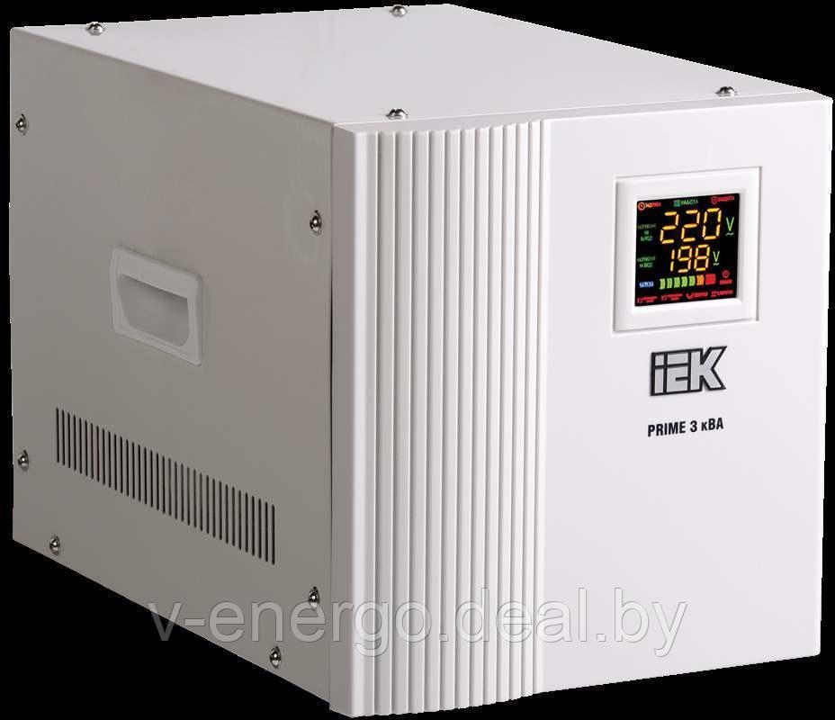 Стабилизатор напряжения переносной серии Prime 3 кВА IEK (Арт: IVS31-1-03000) - фото 1 - id-p82774197