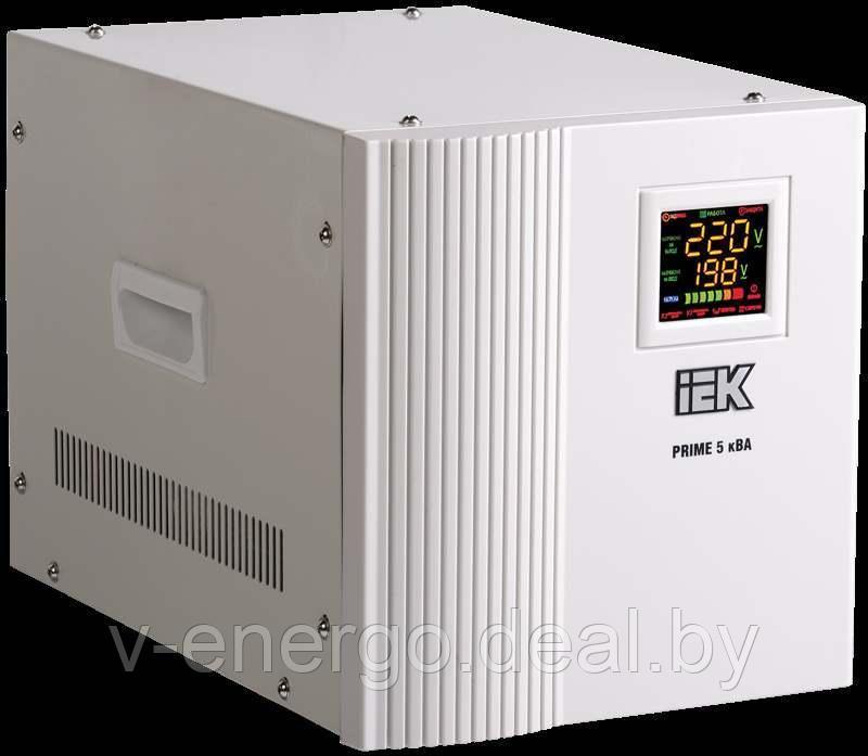 Стабилизатор напряжения переносной серии Prime 5 кВА IEK (Арт: IVS31-1-05000)