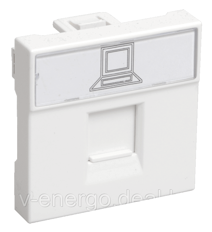 Розетка информационная RJ-45 UTP кат.5e, 2 модуля. РКИ-20-00-П (Арт: CKK-40D-RI2-K01) - фото 1 - id-p82769328