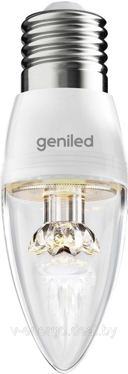 Светодиодная лампа Geniled E27 C37 8W 4200К линза (Арт: 01205) - фото 1 - id-p82769208