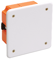 Коробка КМ41022 распаячная 92*92*45мм для полых стен( с саморезами,пластиковые лапки, с кр (Арт: