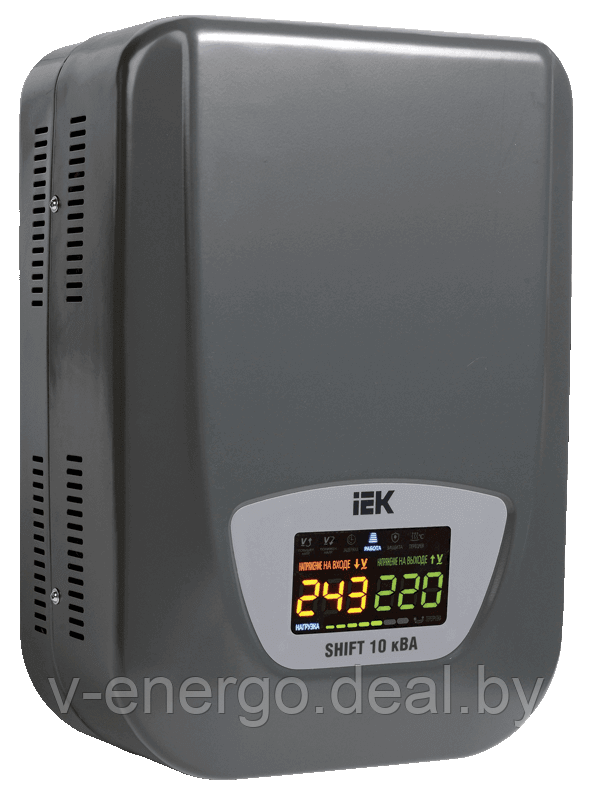 Стабилизатор напряжения настенный серии Shift 10 кВА IEK (Арт: IVS12-1-10000) - фото 1 - id-p82770829