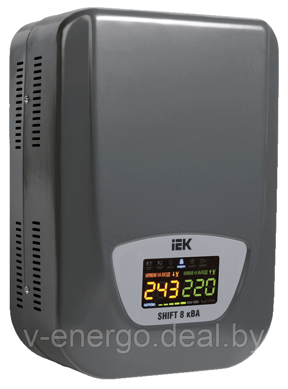 Стабилизатор напряжения настенный серии Shift 8 кВА IEK (Арт: IVS12-1-08000) - фото 1 - id-p82770000