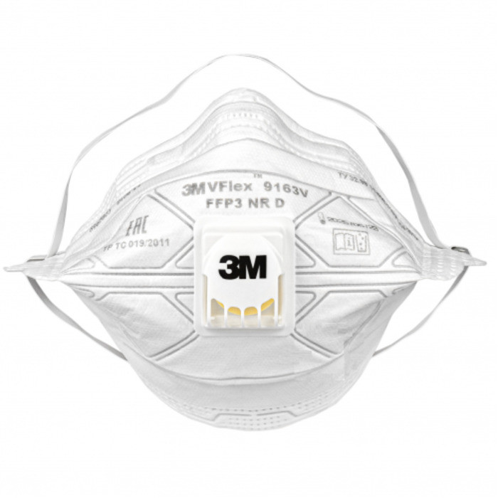Маска-Респиратор 3M 9163 FFP3 c клапаном выдоха (упаковка 15 шт) РАБОТАЕМ с  НДС!