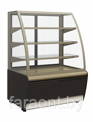 Кондитерская витрина холодильная K70 VV 0,9-1 STANDARD (ВХСв - 0,9д Carboma Люкс) вентилируемая 0 +7 - фото 1 - id-p51969704