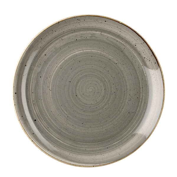 Тарелка мелкая 26см, без борта, Stonecast, цвет Peppercorn Grey SPGSEV101