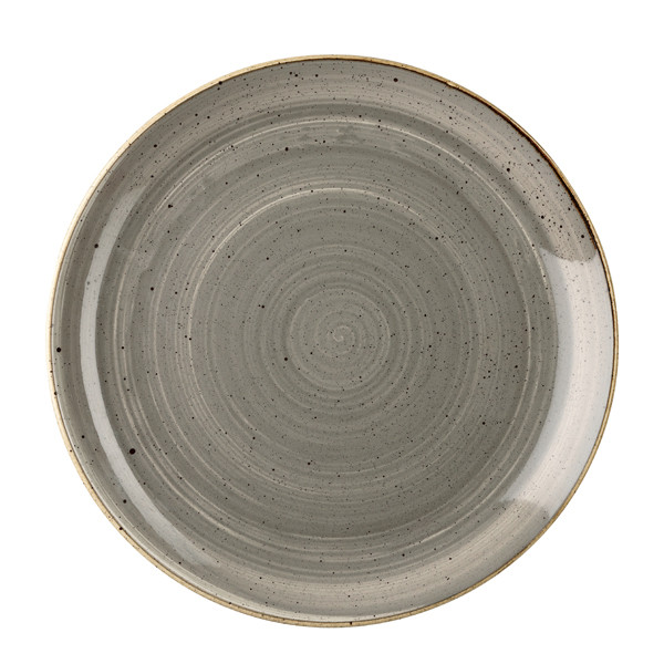 Тарелка мелкая 28,8см, без борта, Stonecast, цвет Peppercorn Grey SPGSEV111