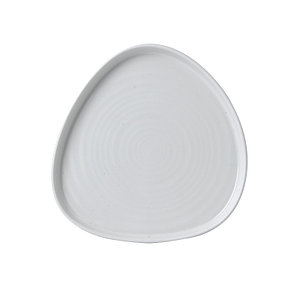 Тарелка треугольная мелкая CHEFS Walled 20см h2см, с прямым бортом, Chefs Plates, цвет White WHWT211