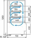 Кондитерская витрина холодильная KC70 VV 0,9-1 STANDARD (ВХСв-0,9д Carboma Cube Люкс ТЕХНО) 0 +7, фото 2