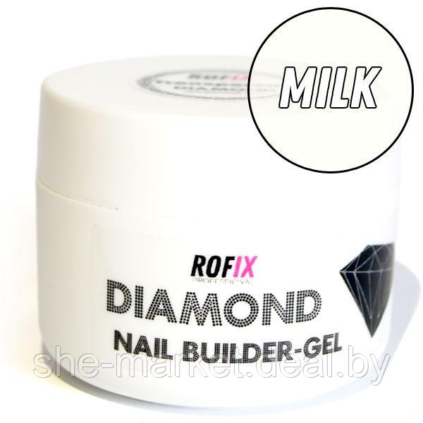 Гель молочный гель средней вязкости Rofix Diamond Milk Gel, 50гр (Rofix) - фото 1 - id-p134227967