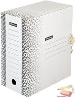 Папка на завязках А4 OfficeSpace Standard, 150 мм., 1400 листов, микрогофрокартон, плотная, белая