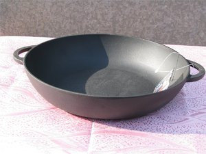 Сковорода жаровня чугунная эмалированная, 30 см, Ситон, Украина