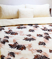 Одеяло из шерсти австралийского мериноса с открытым ворсом.Размер 180х200.