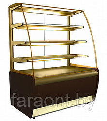 Кондитерская витрина холодильная Carboma K70 VM 1,3-1 LIGHT вентилируемая +6 +12