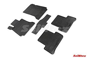 Коврики резиновые Mercedes-Benz C W204 (2007-2014) 4WD / Мерседес-Бенц [00907] (SeiNtex)